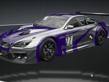 M6 in the iconic Most Wanted M3 GTR pattern, but in chrome with purple pattern