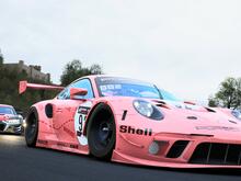 Pink Pig Livery during Race