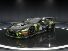 Aston Martin Racecar with a custom livery