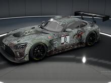 Mercedes livery based on the slave one ship from Star Wars