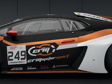 Side of the CRM Motorsport's Lamborghini Huracàn GT3 EVO2