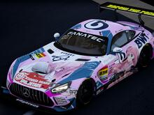 Image of the Scuderia Osare Spaventare x Bocchi The Rock! Mercedes - racing in Season 20 of the SimRacingXP (SRXP) league 