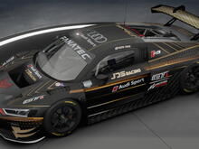 Audi GT3 Evo2 Black and Gold