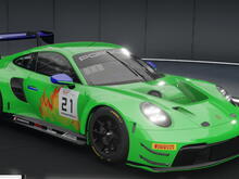 Porsche #21 KRF Green