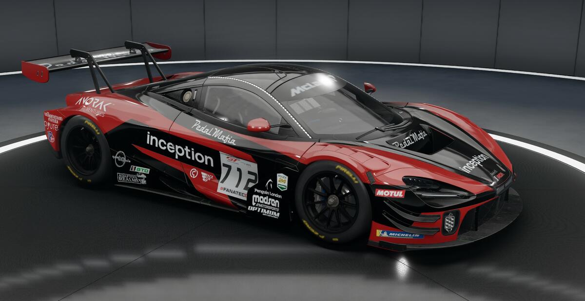 #712 Nemeth McLaren_720S_GT3_EVO_Inception_Racing | Awesome Simracing