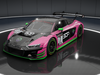 A pink Audi R8 in SOP colors of pink, diamond black, and green