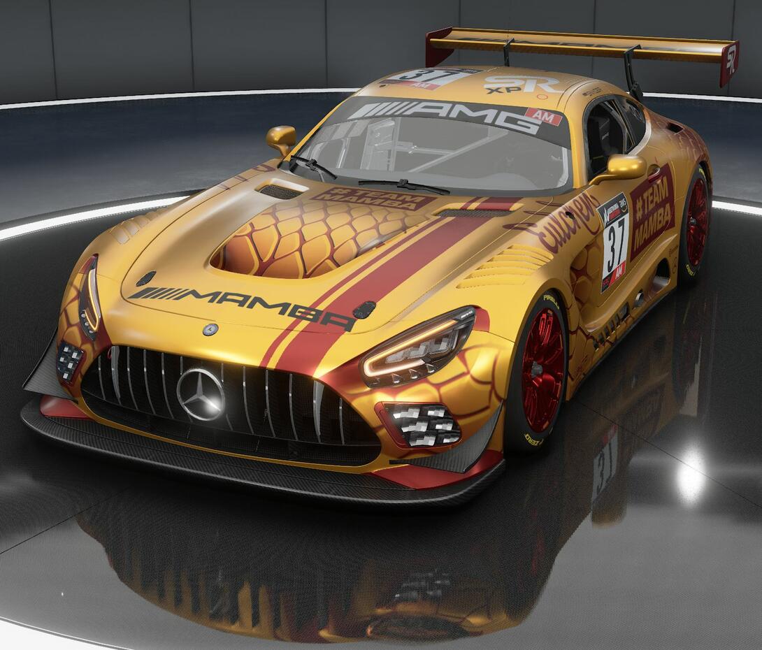 AMG with orange MAMBA livery