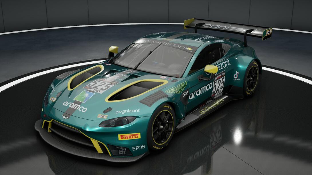 Aston Marton V8 Vantage 2022 F1 Tribute Livery