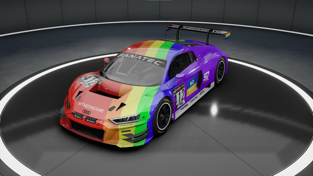 Rainbow Racing Audi