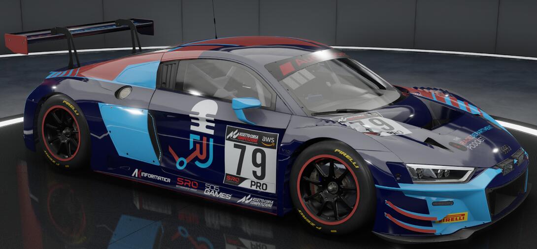 Audi R8 Evo RaceDepartment Podcast Livery