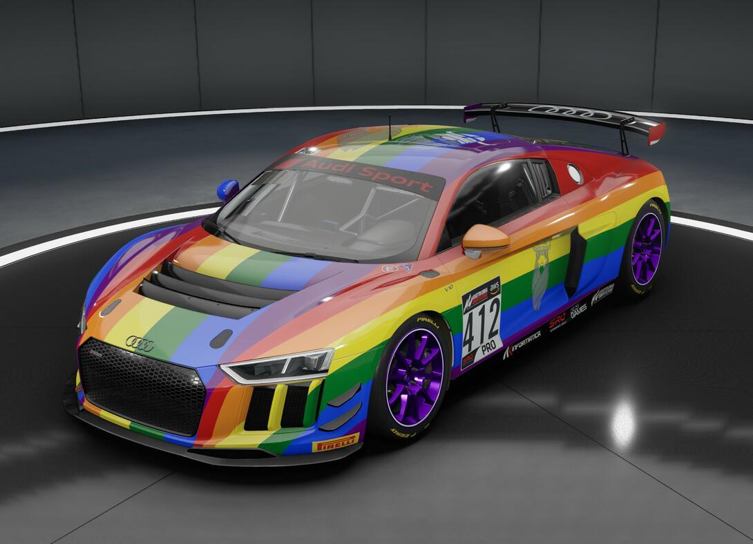 Rainbow Audi GT4