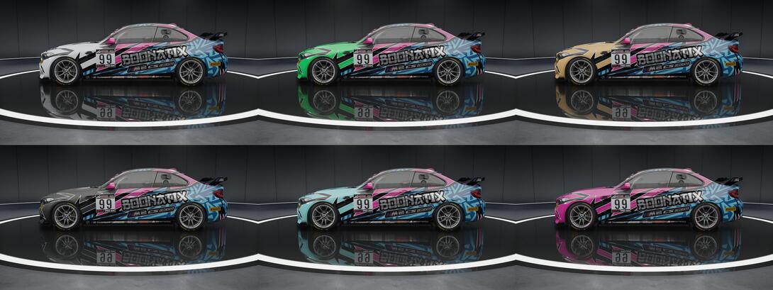 Boonatix M2 Cup Open Livery - Showroom colors