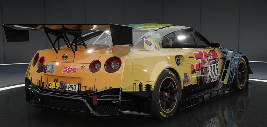 Godzilla themed FRS Team Pineapple livery for 10 Hour Suzuka Event