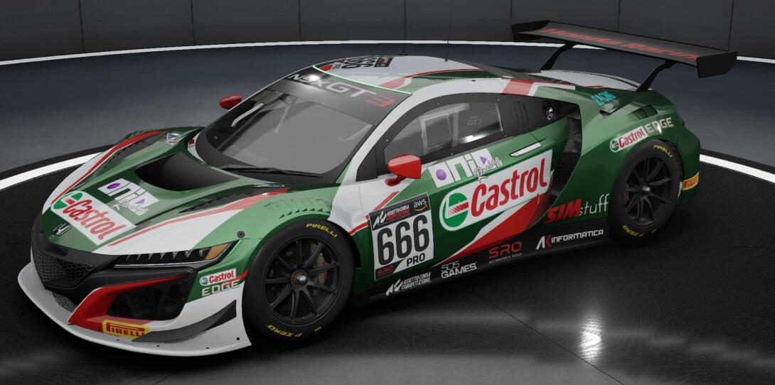 666 Castrol NSX