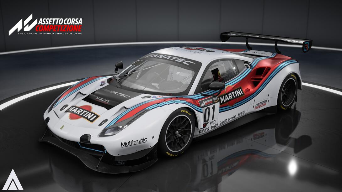 Ferrari 488 gt3 evo Martini