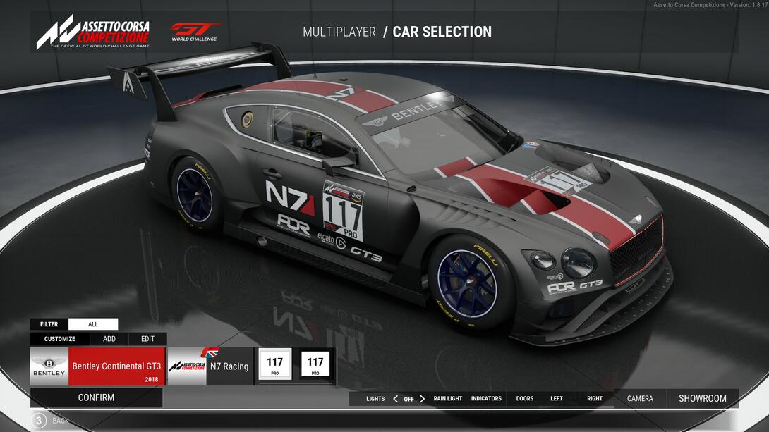 N7 Racing Bentley Livery