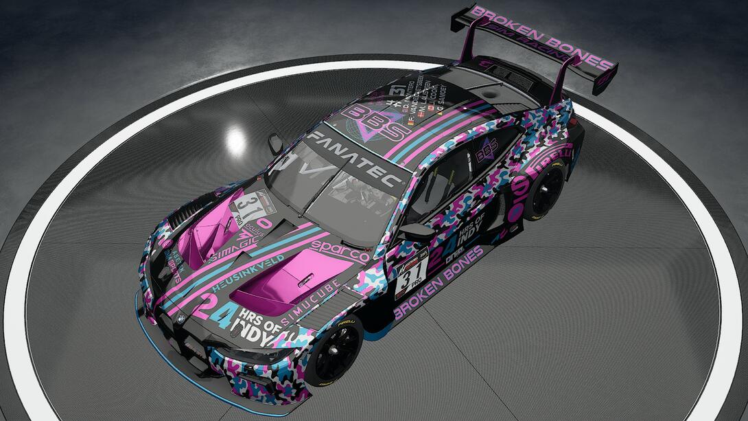Broken Bones Sim Racing 24H Indy