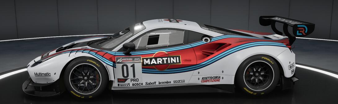 Martini Racing Ferrari 488 GT3 Evo