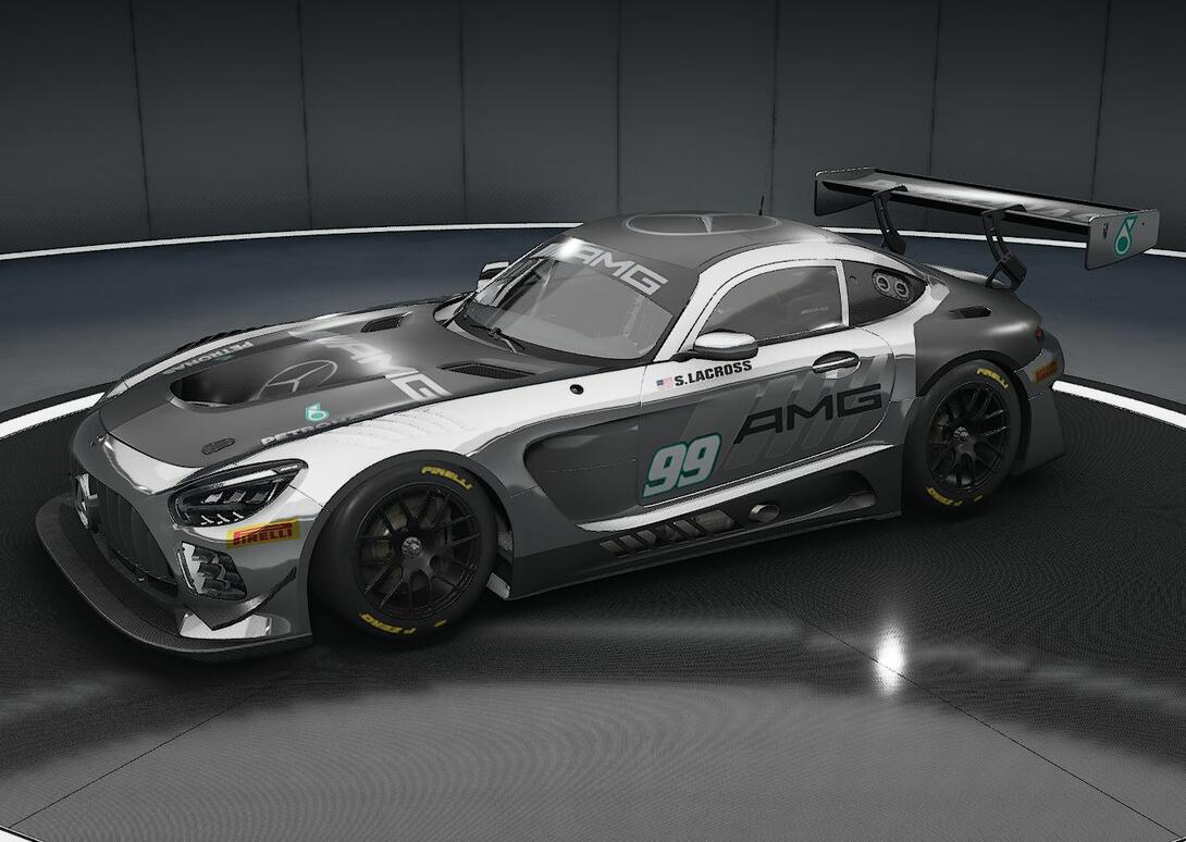 AMG Silver GT3 Car