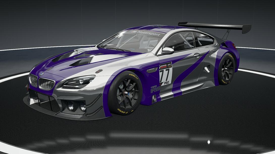 M6 in the iconic Most Wanted M3 GTR pattern, but in chrome with purple pattern