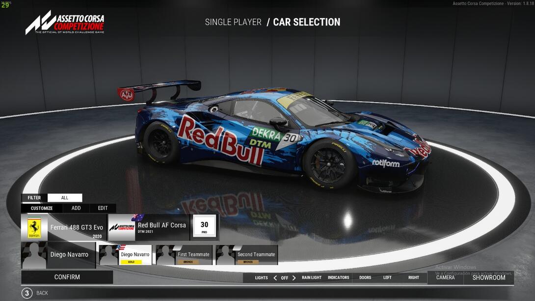 Showcase of the RB STM ferrari Livery