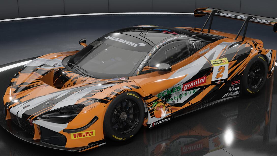 Orange McLaren used by FRS Team Orange for Endurance Racing