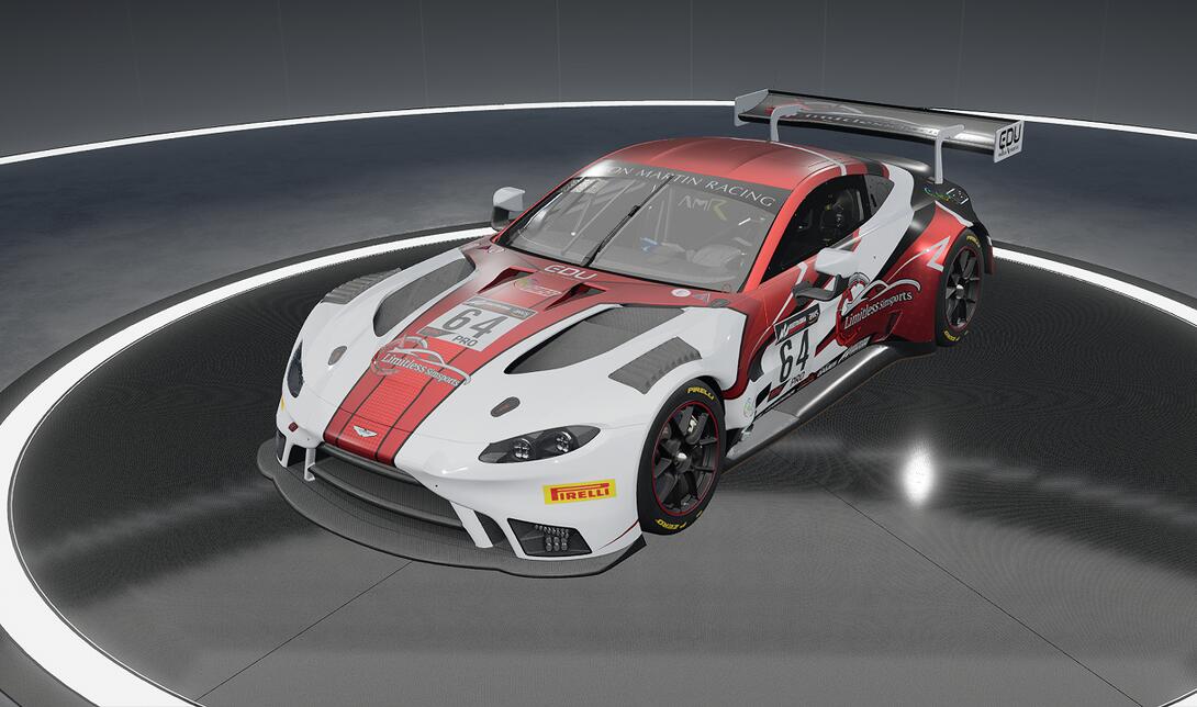 Team Limitless Simsports Aston Martin V8 Vantage