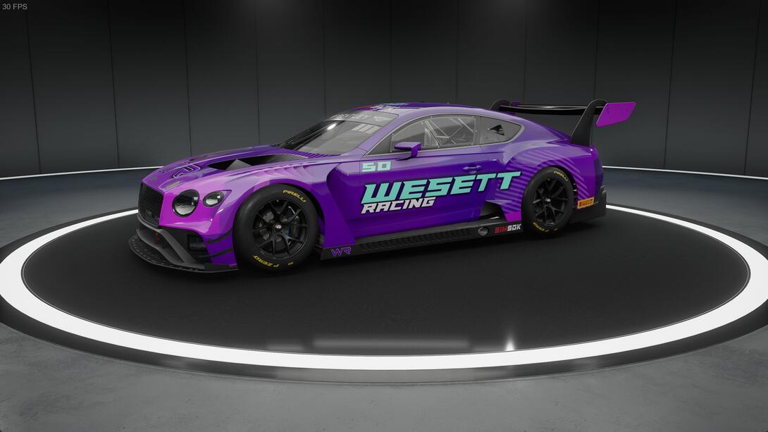 The #50 Bentley raced by our silver team for Lightspeed Racing's Kyalami 1000K