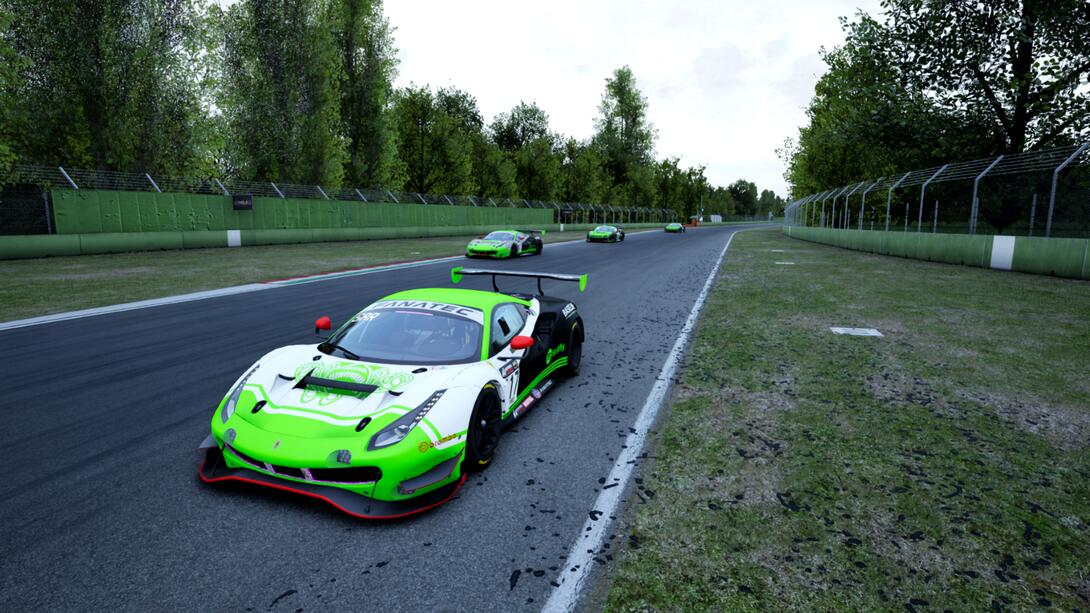 Cory Cercone made the livery. it's based on the Extreme Speed Tequila Patron Ferrari's.