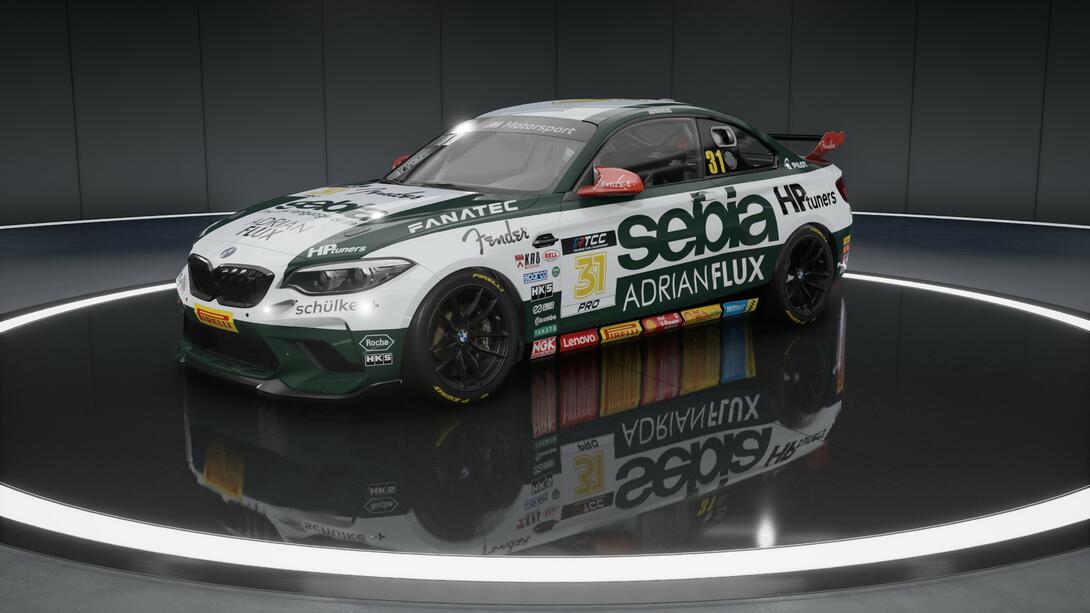 Sebia/Fender branded BMW M2 in Green/White