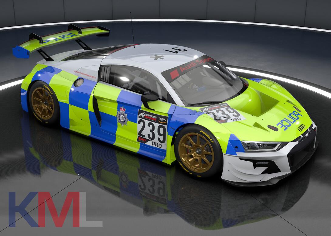 Audi R8 LMS EVOII Police