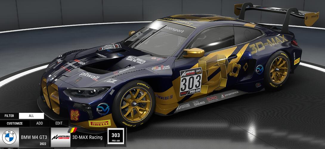 view of the 3D-MAX liverie 