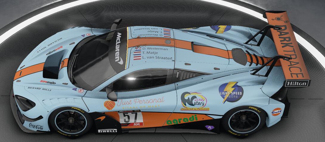 Mclaren gulf livery on the 720s