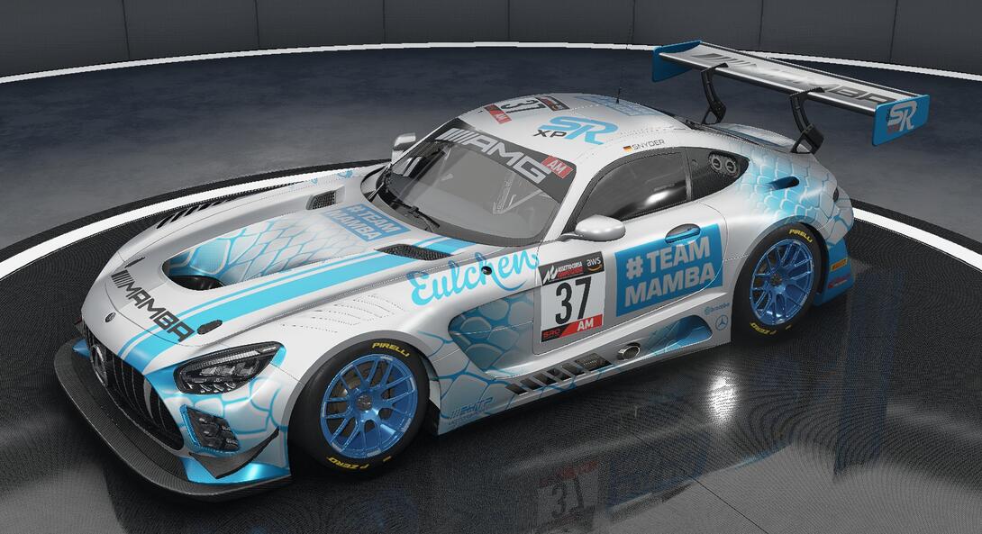 #teamMAMBA livery blue on silver