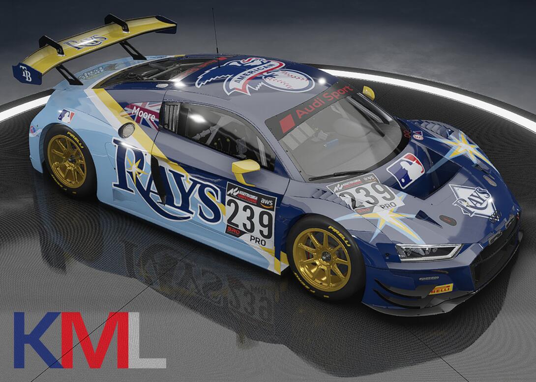 Audi R8 LMS EVOII Tampa Bay Rays