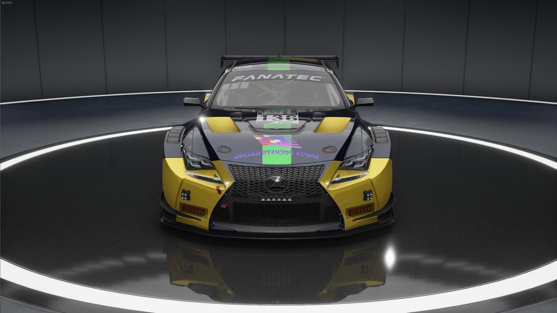 Front of Lexus Solo Livery for Empty Pockets Racing