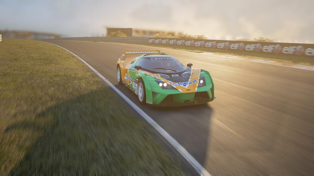 787B KTM driving in sunset