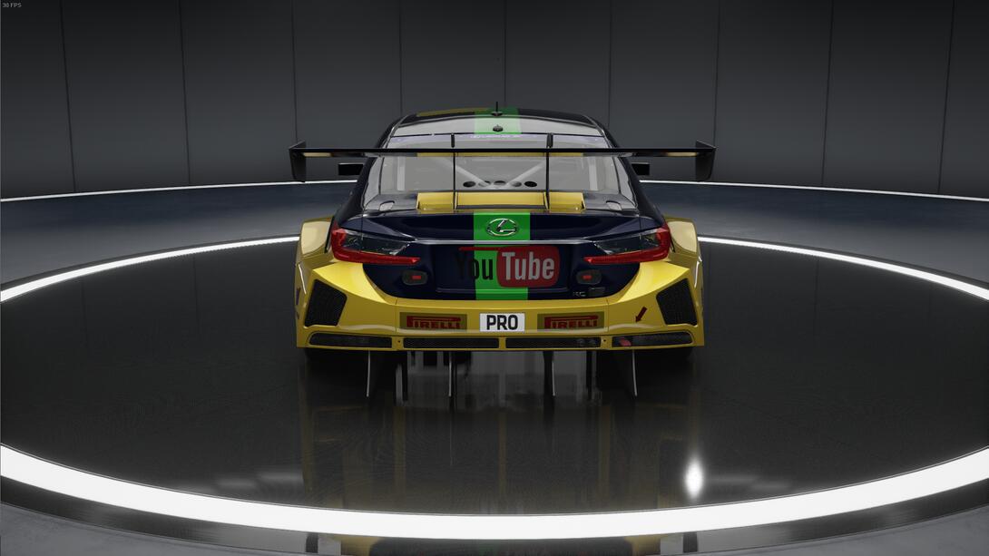 Rear Side Lexus Livery for Empty Pockets Racing