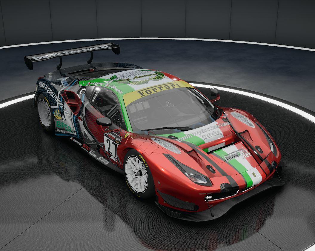 Livrea Ermolli Simracing Team Ferrari