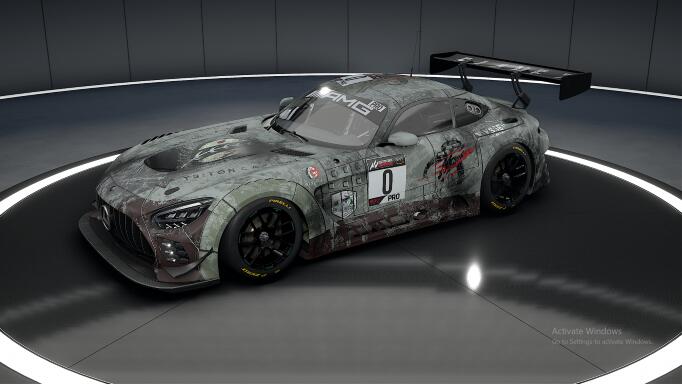 Mercedes livery based on the slave one ship from Star Wars