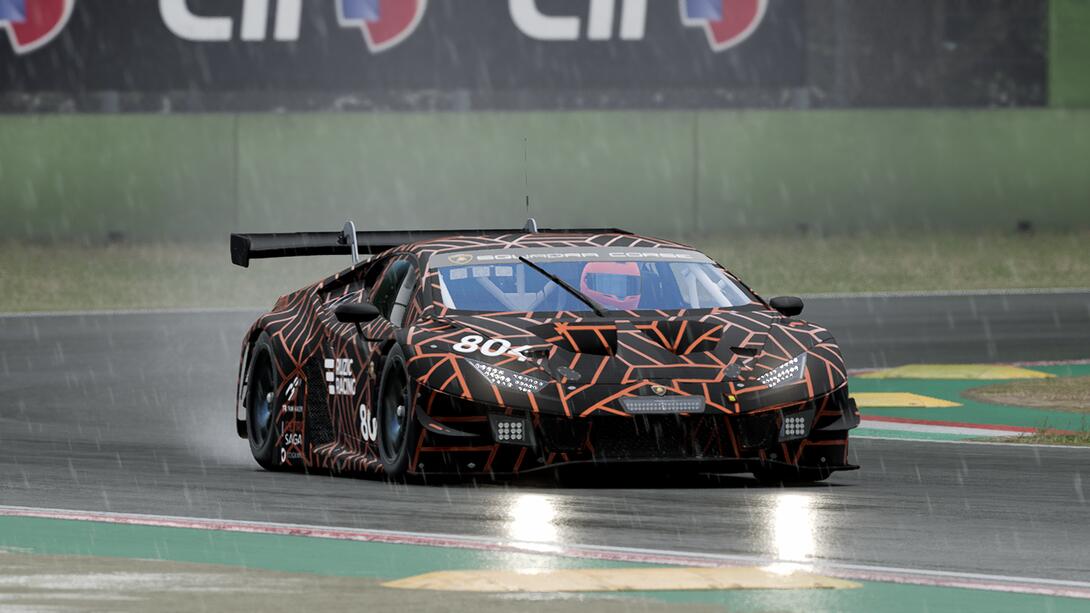 Ruzic Racing Endurance Lambo at Imola in the Rain