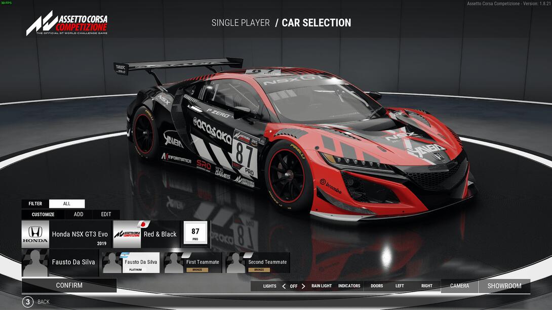 87_DaSilva_NSX | Awesome Simracing