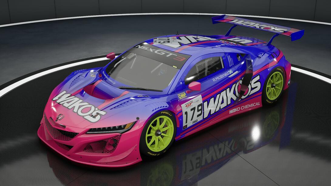 Honda NSX GT3 Evo - Wakos Chemical Livery