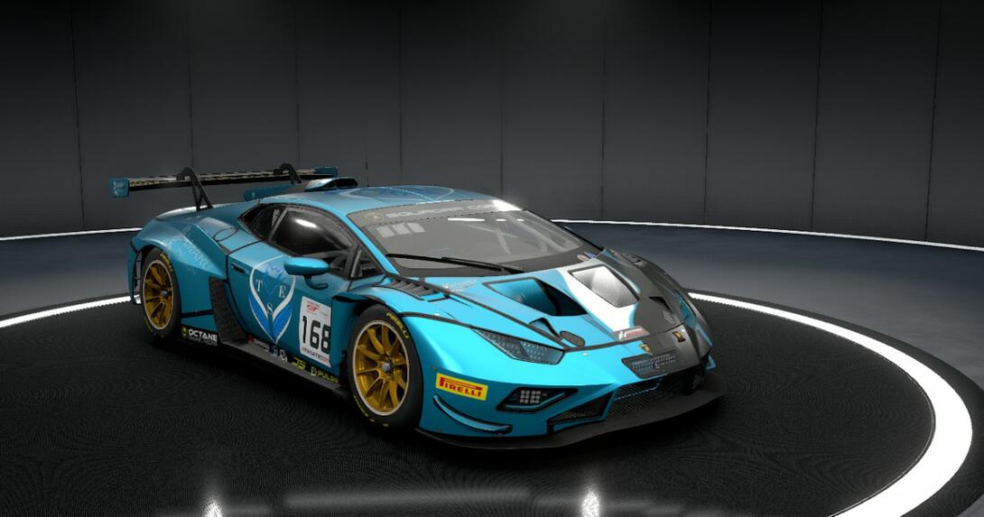 Lambo Evo II Blue Cartoon 2023