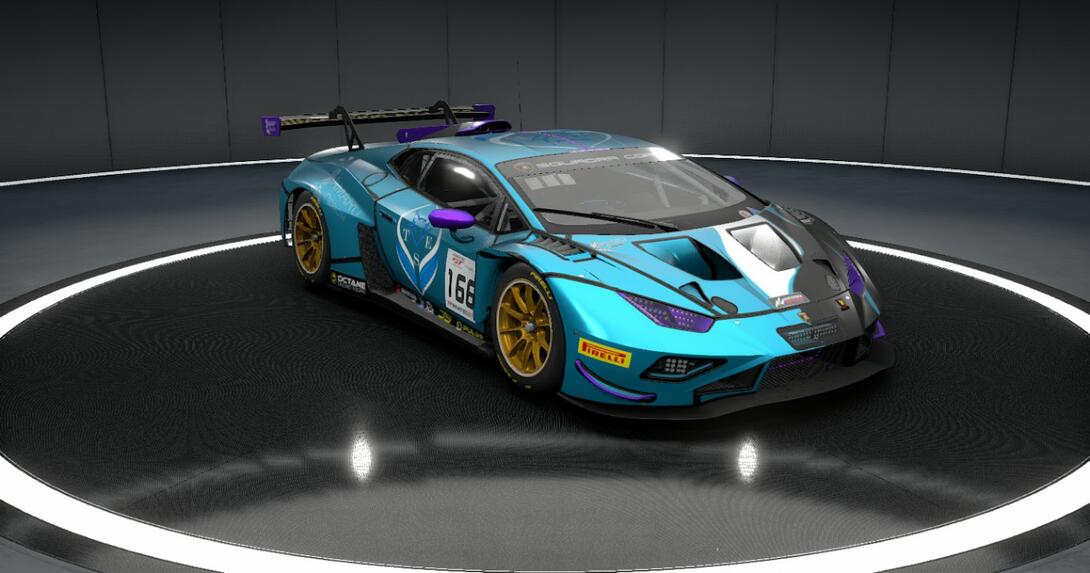 Lambo Evo II Purple Cartoon 2023
