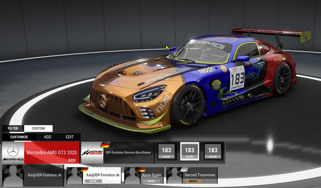 3DP-Evolution.de Mercedes AMG Evo GT2 2023 Couchmasters