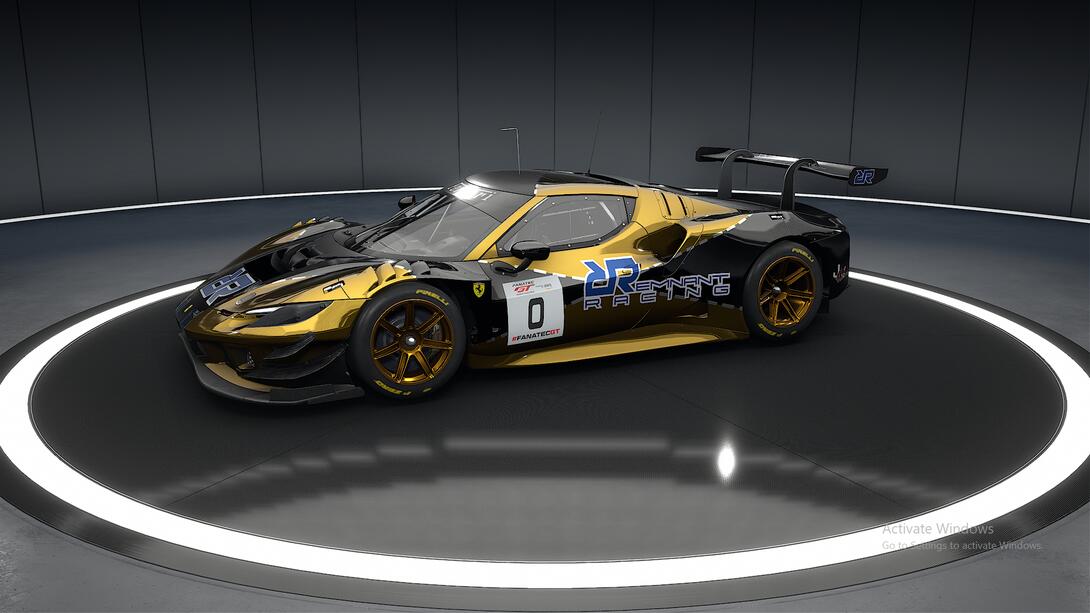 Remnant Ferrari 296 Black & Gold