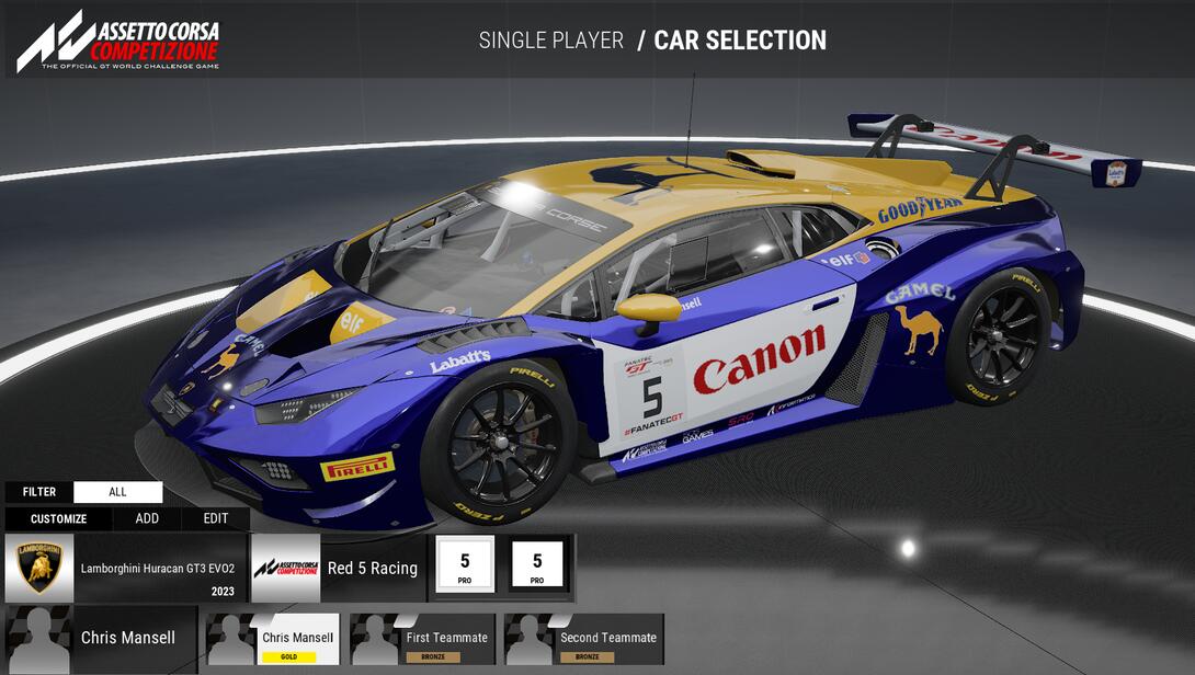 Canon Williams FW14b Lambo EVOii