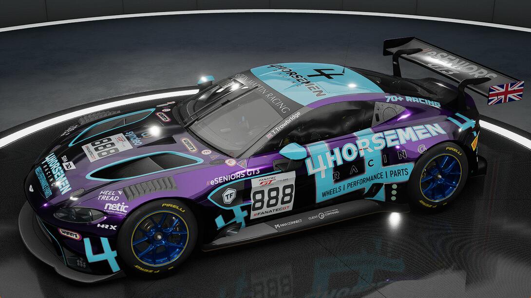 #97 Trowbridge AMR GT3 4Horseman eSeniors