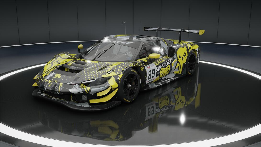 SRSA Black Owl SimSports Ferrari